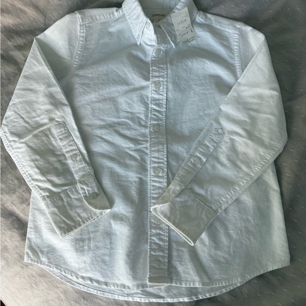 J. Crew white button down (boys)